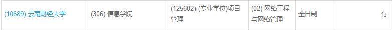 云南2022年MBA、MPA、MEM全日制调剂汇总